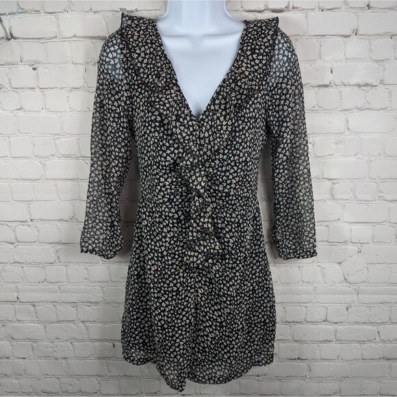 NWOT Zara Floral Ditsy Print Ruffle Jumper - Picture 1 of 4